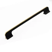 Afyon (224 mm - 22.4 cm) Siyah Gold Metal Mobilya Mutfak Çekmece Dolap Dolabı Kulbu Kulpu Kulpları thumbnail 2