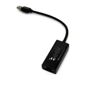 Beek USB 3.0 Gigabit Ethernet Adaptörü, 1 x 10/100/1000 RJ45 Dişi Yuva, USB-A Erkek Konnektör  (bilgisayar bağlantısı için), kablo uzunluğu 20 cm, siyah renk<br>
Beek USB 3.0 Gigabit 10/100/1000 - 1