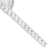 90x150 Mm Paslanmaz Çelik 180° Derece Çok Fonksiyonlu Marangoz Aleti Gönye Açı Ölçer Cetvel İletki thumbnail 4