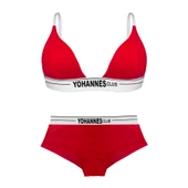 Yohannes Club, Kadın Pamuklu İç Çamaşırı Takımı (Üçgen Sütyen-Boyshort), Renk seçenekli thumbnail 8