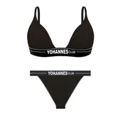 Yohannes Club, Kadın Pamuklu İç Çamaşırı Takımı (Üçgen Sütyen- Lastikli Brazilian Külot) thumbnail 6