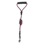 Köpek Göğüs Tasma Seti Dalga Desenli 2 cm*40-58 cm Mor-Pembe - 2