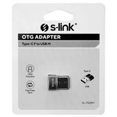 S-Link SL-TA28M Otg Çevirici TYPE-C Dişi TO USB Erkek Metal Gövdeli thumbnail 2