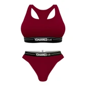 YohannesClub, Kadın Pamuklu İç Çamaşırı Takımı (Büstiyer-Kemerli Brazilian Külot) Renk Seçenekli thumbnail 3