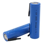 Powermaster 3.7 Volt 3500 mAh Lityum Li-iOn Başlıksız Puntalı 2'li Paket Pil - 2
