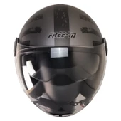 Free-M 612 Rebo Açik Güneş Vizörlü Motosiklet Kaskı thumbnail 2