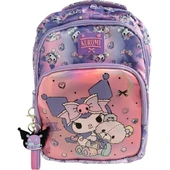 Orijinal Lisanslı Kuromi Mor 3 Gözlü Okul Sırt Çantası 3173 thumbnail 2