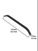 Şahin Siyah Alüminyum Dolap Kulpu Mobilya ve Mutfak Dolap Kulpu(17MM)(SİYAH)(ALÜMİNYUM) Siyah 224mm 224mm - 4 ADET thumbnail 3