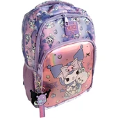 Orijinal Lisanslı Kuromi Mor 3 Gözlü Okul Sırt Çantası 3173 thumbnail 1