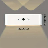 Ledx SK-BD188F Çift Yönlü Hareket Sensörlü Dekoratif Şarjlı Duvar Aplik 2 Mercekli 15 Smd Ledli 3000K-4000K-6500K thumbnail 6