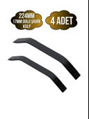 Şahin Siyah Alüminyum Dolap Kulpu Mobilya ve Mutfak Dolap Kulpu(17MM)(SİYAH)(ALÜMİNYUM) Siyah 224mm 224mm - 4 ADET thumbnail 1