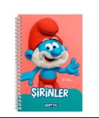 Gıpta Şirinler Karton Kapak Spiralli Not Defteri A6 80 Çizgili 1 Adet (7800) thumbnail 1