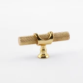 Tek Vidalı Tırtıklı Lüks Gold Düğme Metal Kulp Çekmece Mobilya Mutfak Dolabı Dolap Kulbu Kulplar thumbnail 4