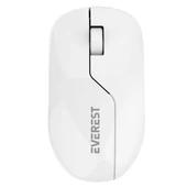 Everest SMW-973 USB Beyaz-Gri 2.4Ghz 1200DPI Kablosuz Optik Mouse 5 Metre Menzilli - 2