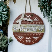 Dijital Baskı Welcome Kapı Süsü 30 Cm Kapı Süsü thumbnail 3