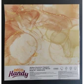 Decohandy 30x30 Cm Pvc Duvar Karosu 4 Lü Paket - Sarı Mermer - 1