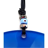 Cam Nazar Boncuklu Mavi Renk 20 Santimetre El Yapımı Duvar Süsü thumbnail 2