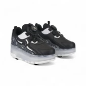 Rocky Siyah Işıklı Patenli Kız Çocuk Spor Ayakkabı - 2