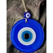 Mavi Nazar Boncuklu Duvar Süsü 10 Cm Cam Duvar Dekoru thumbnail 3