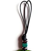 Mavi Nazar Boncuklu Şeffaf Yeşil El Yapımı Duvar Süsü thumbnail 2