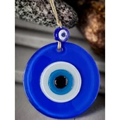 Mavi Nazar Boncuklu Duvar Süsü 10 Cm Cam Duvar Dekoru thumbnail 1