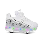 Rocky Beyaz Işıklı Patenli Kız Çocuk Spor Ayakkabı thumbnail 1