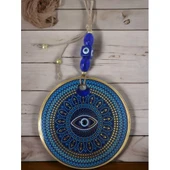 Yaldızlı Puantiyeli Nazar Boncuk Gözlü Duvar Süsü thumbnail 2