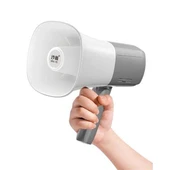 No-Tel 918L 25 Watt Bluetooth-Usb-Siren-Ses Kayıt Özellikli Dahili Bataryalı Mini El Tipi Megafon - 1