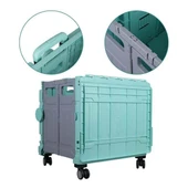 Sunup SN-26968 Katlanabilir Market Pazar Kamp Tekerlekli Alışveriş Arabası 60KG Kapasiteli thumbnail 3