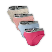 Yohannes Club, Kız Çocuk, Pamuklu Slip Külot, 3'lü Paket, 4'lü Paket Seçenekli, Çok Renkli thumbnail 4
