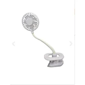 Portatif Işıklı Mini Klipsli Fan - 2