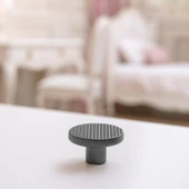 Tek Vidalı Çizgili Lüks Füme Renk Düğme Metal Kulp Çekmece Mobilya Mutfak Dolabı Dolap Kulbu Kulplar thumbnail 4