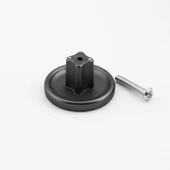 Tek Vidalı Çizgili Lüks Füme Renk Düğme Metal Kulp Çekmece Mobilya Mutfak Dolabı Dolap Kulbu Kulplar thumbnail 5