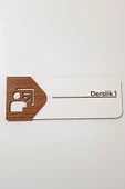Sınıf ve Derslik Kapı Tabelası – MDF Okul Yönlendirme Levhası | 19x7 cm Çift Katmanlı - 1