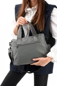 571 collections Ultra Hafif Şik ve Su Geçirmez Orta Boy Omuz,El Çantası Gri Model: (571-13-9L) thumbnail 3