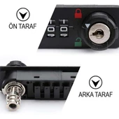 PowerMaster PM-26731 4 Haneli Şifreli Ve Anahtarlı Mekanik Siyah Çekmece Dolap Kilidi (Sol) - 2