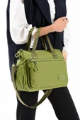 571 collections Ultra Hafif Şik ve Su Geçirmez Orta Boy Omuz,El Çantası Yeşil Model: (571-13-9L) thumbnail 2
