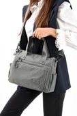 571 collections Ultra Hafif Şik ve Su Geçirmez Orta Boy Omuz,El Çantası Gri Model: (571-13-9L) thumbnail 2