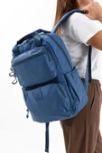 571 collections Ultra Hafif Şik ve Su Geçirmez Orta Boy Sırt Çantası Mavi Model: (571-13-9F) thumbnail 2