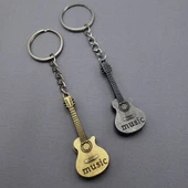 Metal Gitar Anahtarlık - 1