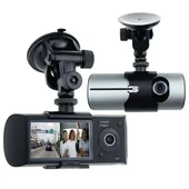 PowerMaster R300 GPS Destekli Çift Kameralı Araç İçi DashCam DVR Kamera Seti thumbnail 1