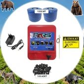 Pars Elektrikli Çit Yabani Hayvan Koruma Seti 1000 mt - 1