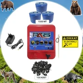 Pars Elektrikli Çit Yabani Hayvan Koruma Seti 1500 mt thumbnail 1