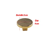 Tek Vidalı Çizgili Lüks Mat Altın Düğme Metal Kulp Çekmece Mobilya Mutfak Dolabı Dolap Kulbu Kulplar thumbnail 2