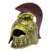 Metal Gold Leonidas Sparta Miğferi Biblo 10 cm thumbnail 1