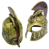 Metal Gold Leonidas Sparta Miğferi Biblo 10 cm thumbnail 4
