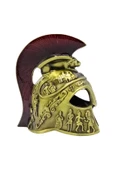 Metal Gold Leonidas Sparta Miğferi Biblo 10 cm thumbnail 7