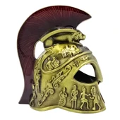 Metal Gold Leonidas Sparta Miğferi Biblo 10 cm thumbnail 2