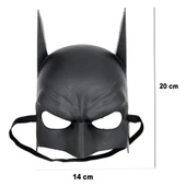 Siyah Çocuk Batman Maskesi Lastikli - 3
