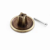 Tek Vidalı Düz Lüks Antik Sarı Düğme Metal Kulp Çekmece Mobilya Mutfak Dolabı Dolap Kulbu Kulplar thumbnail 5